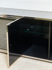 Angolo Metal Arte in Italy, 1960s Chrome and Mirror Glass Sideboard