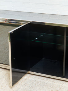 Angolo Metal Arte in Italy, 1960s Chrome and Mirror Glass Sideboard