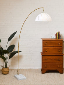 Striped Italian Vintage Arc Lamp