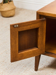 Century Furniture Rattan Square End Table