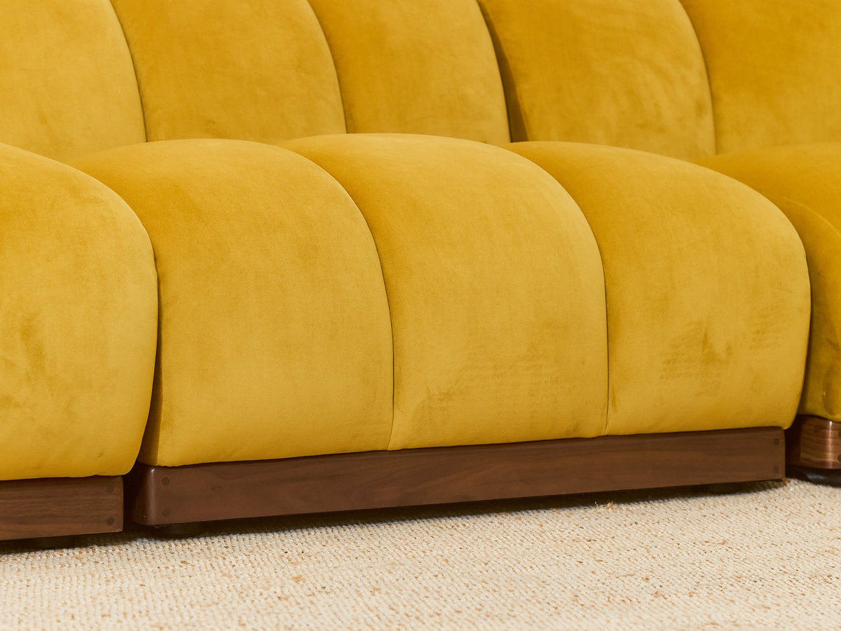 Margot Sectional Sofa in Royale Dijon