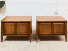 Century Furniture Rattan Square End Table