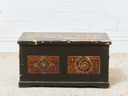 Large Mosaic Folk Art Antique Box