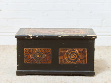 Large Mosaic Folk Art Antique Box