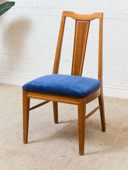 Blue Vintage Mid Century Dining Chairs