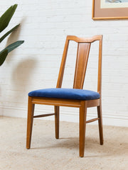 Blue Vintage Mid Century Dining Chairs