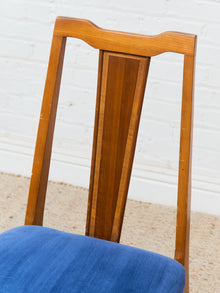 Blue Vintage Mid Century Dining Chairs