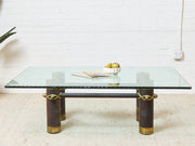 Large Chunky Post Modern Coffee Table