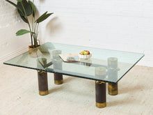 Large Chunky Post Modern Coffee Table