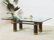 Large Chunky Post Modern Coffee Table