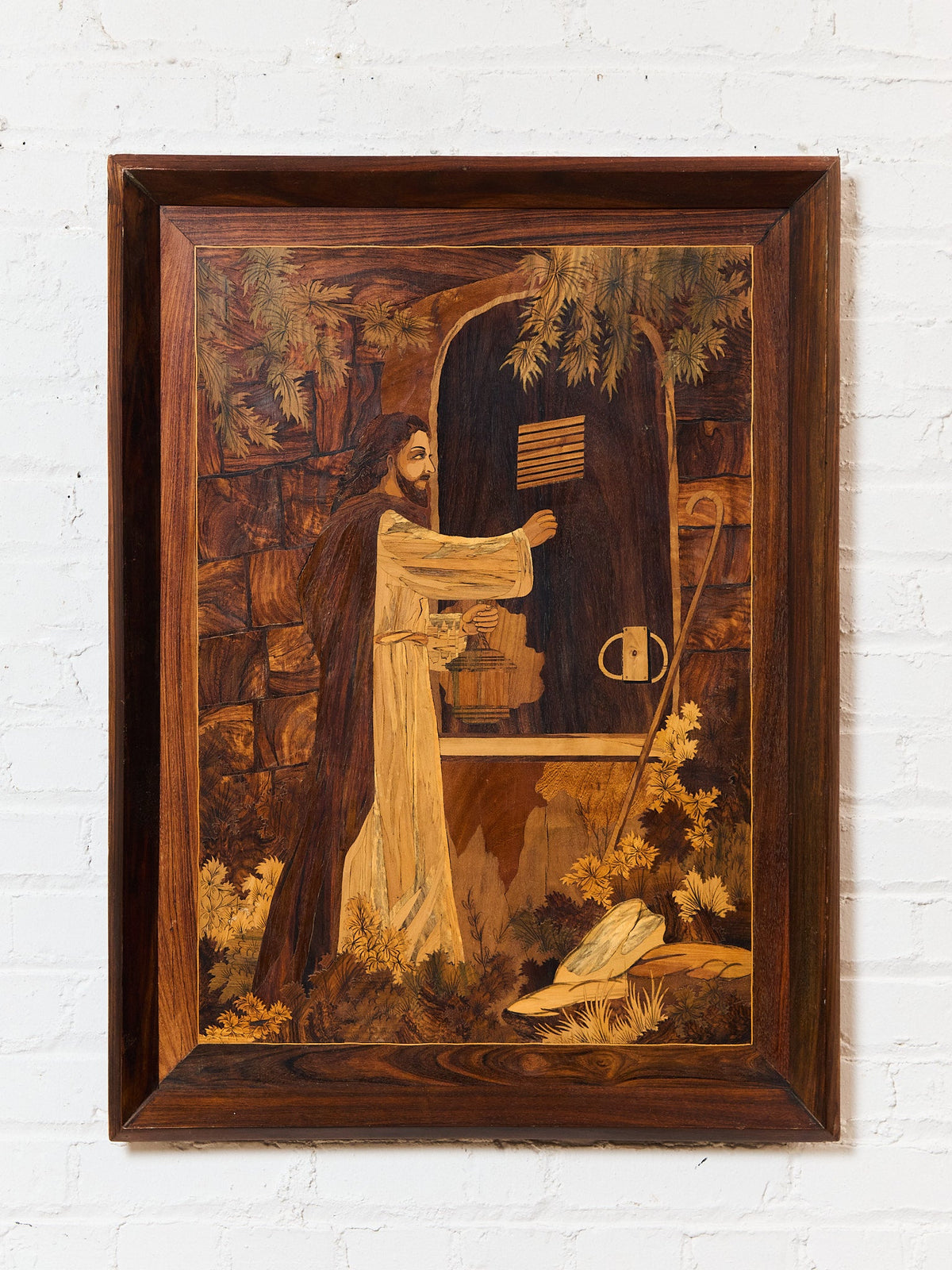 Jesus Wood Inlay Art