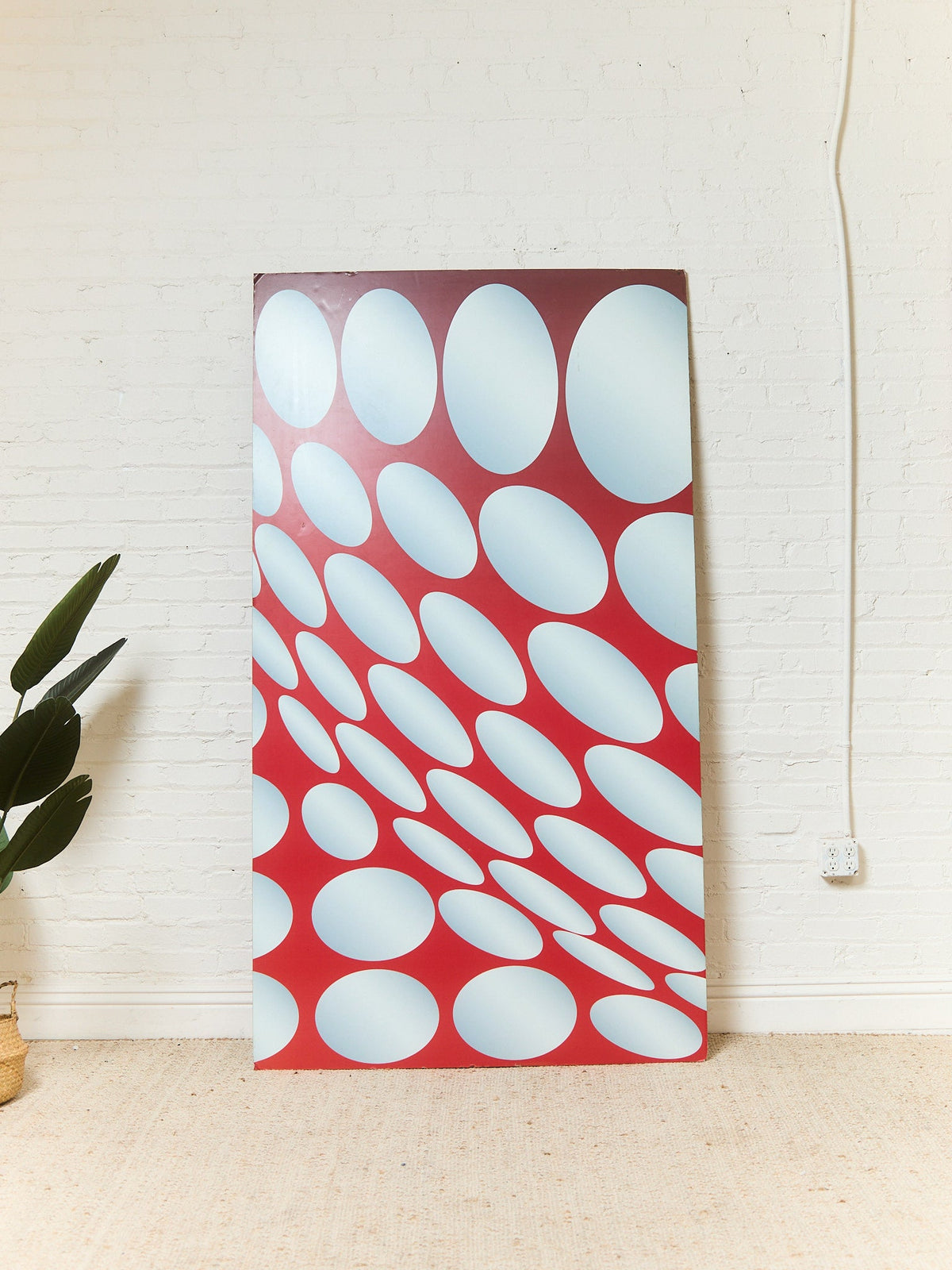 Vintage Print Abstract Circles Surrealist