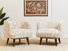 Sabin Swivel Chair in Kali Porclain