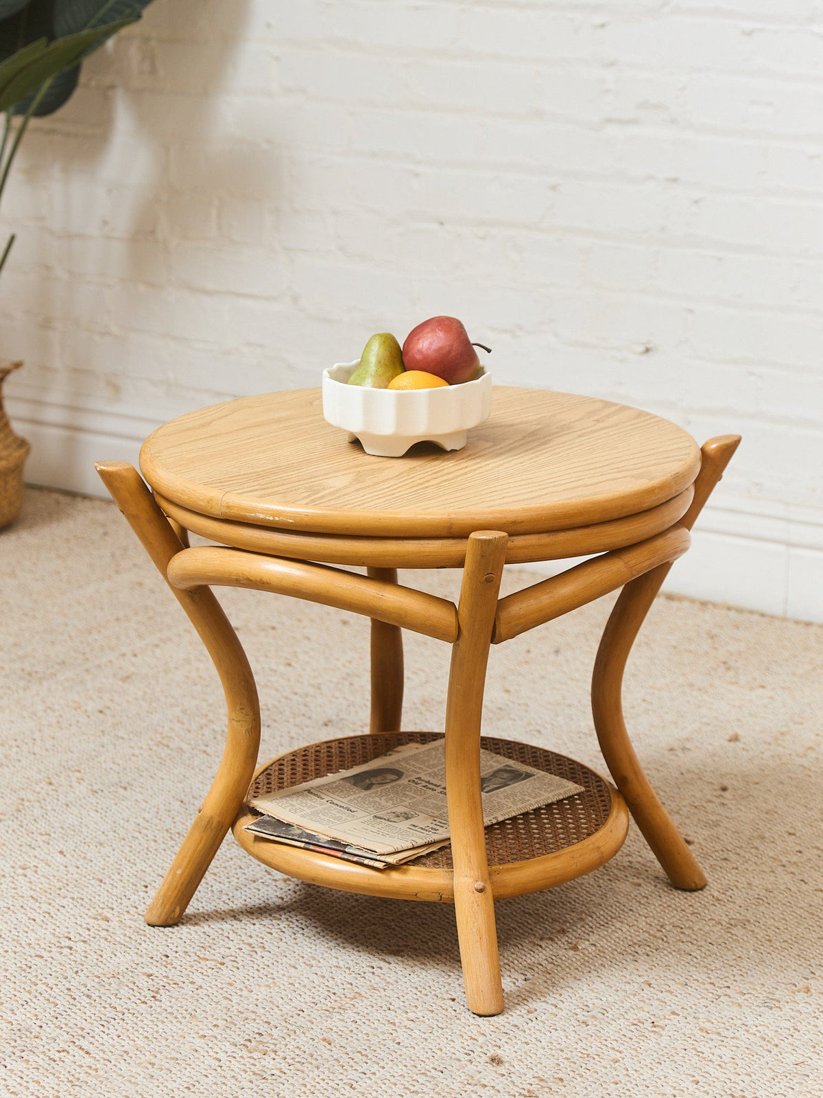 Bamboo Vintage and Table Two Tier