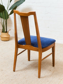Blue Vintage Mid Century Dining Chairs