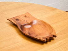 Vintage Wood Owl Tray