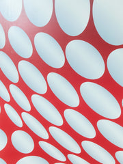 Vintage Print Abstract Circles Surrealist