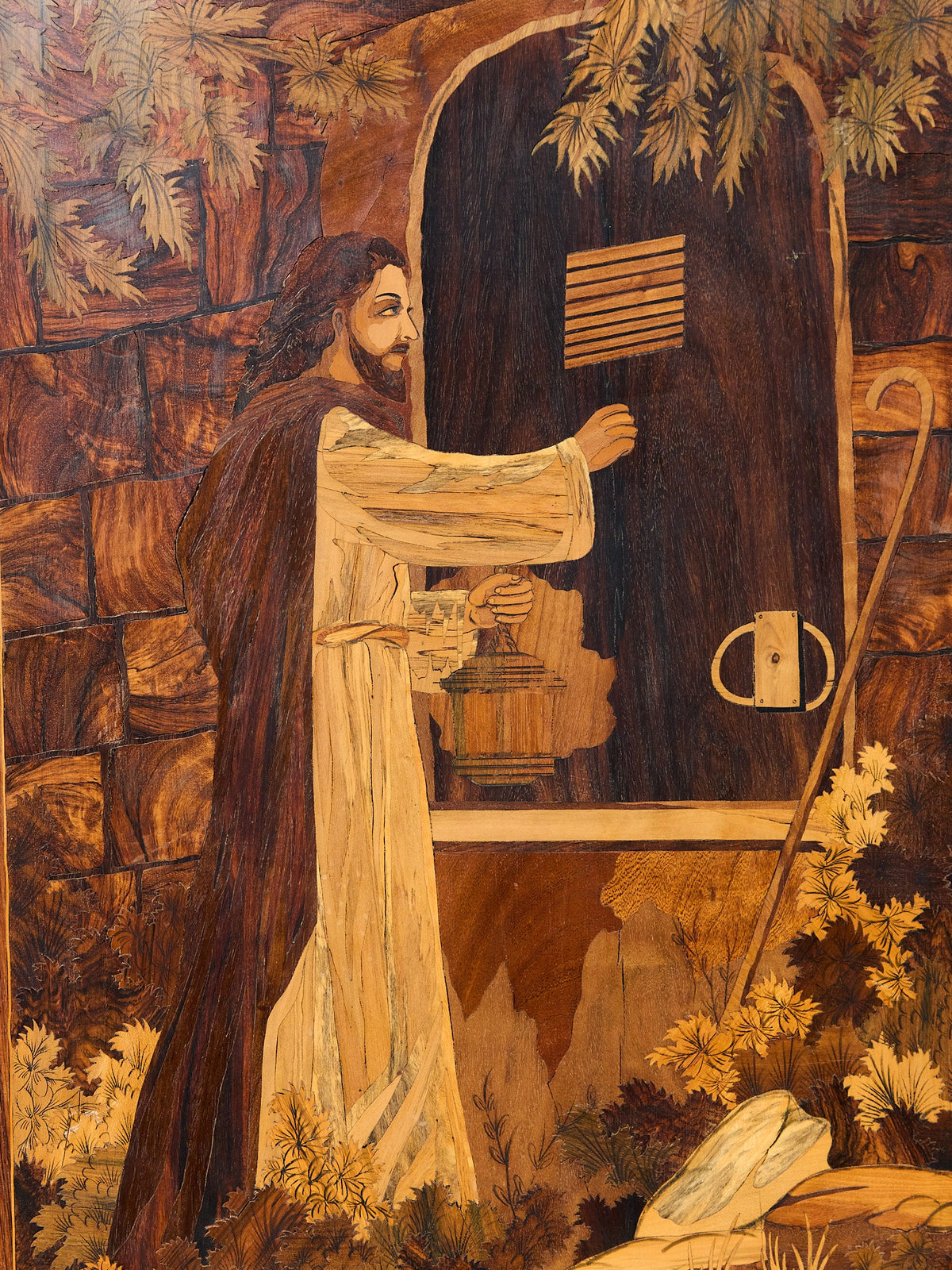 Jesus Wood Inlay Art
