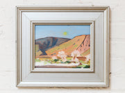 Expressionist  Landscape Abstract Oil Painting Desert Moon