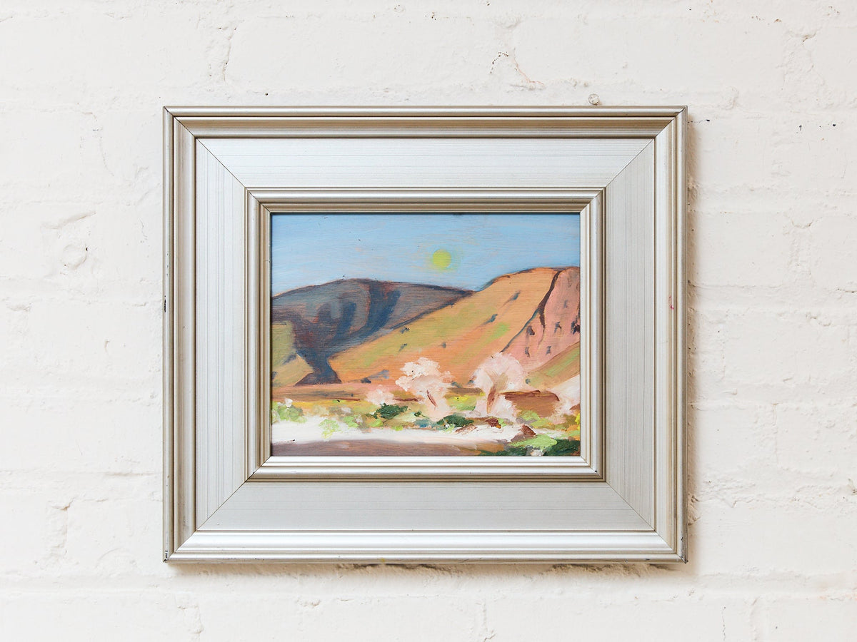 Expressionist  Landscape Abstract Oil Painting Desert Moon