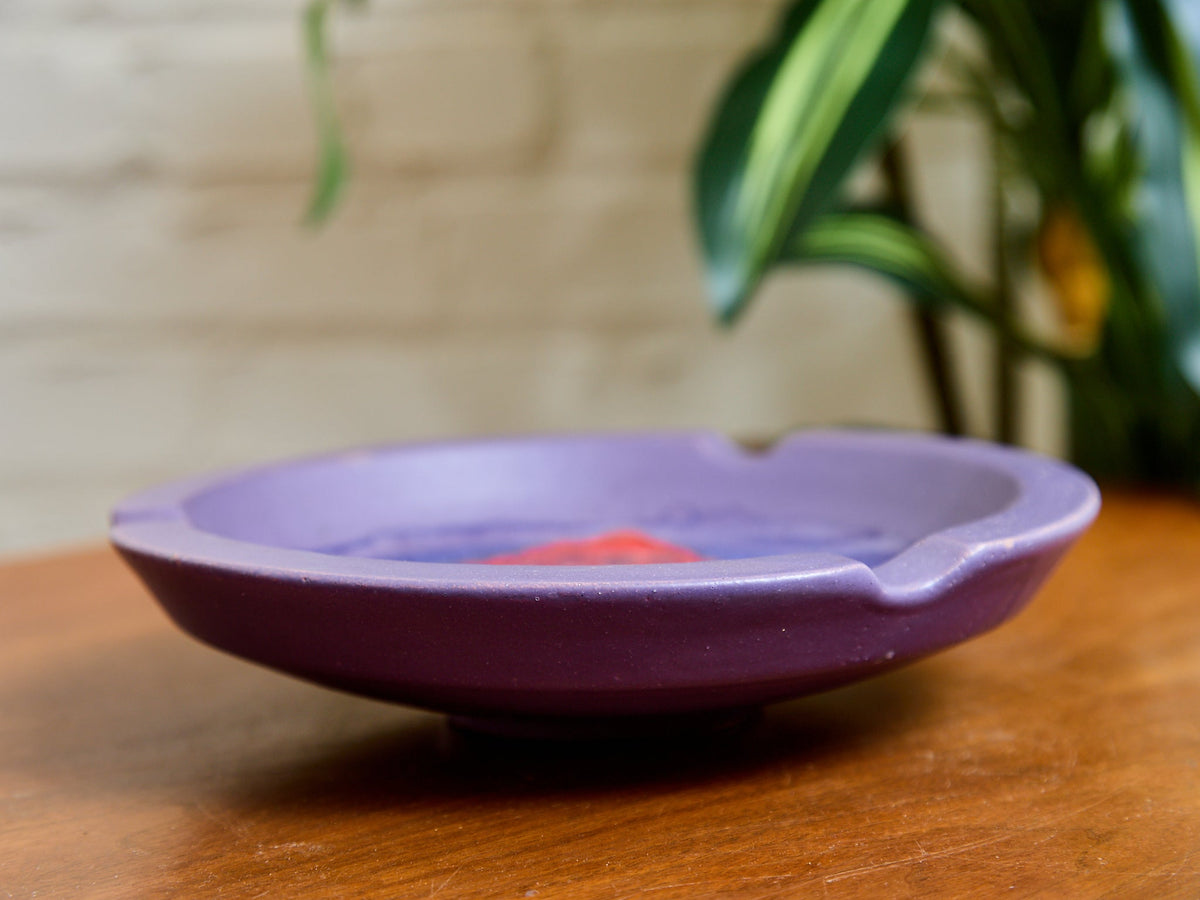 Enamel Vintage Ceramic Ashtray