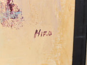 Vintage Mid Century Floral Still Life Abstract