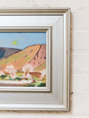 Expressionist  Landscape Abstract Oil Painting Desert Moon