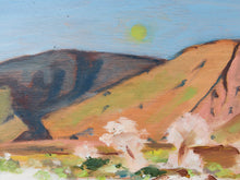 Expressionist  Landscape Abstract Oil Painting Desert Moon