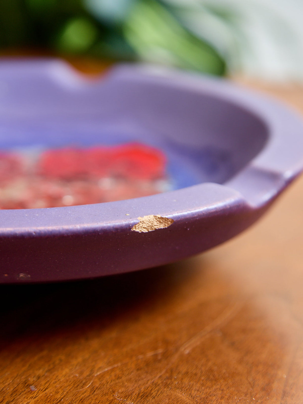 Enamel Vintage Ceramic Ashtray
