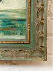 Mid-century, Modern Extraordinary Sailboat Painting