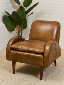 Roland Chair in Echo Umber Leather