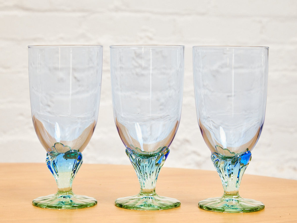 Set of Three Bormioli Rocco " Bahia" Water Glasses