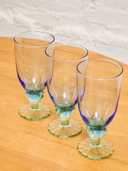 Set of Three Bormioli Rocco " Bahia" Water Glasses