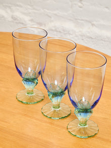 Set of Three Bormioli Rocco " Bahia" Water Glasses