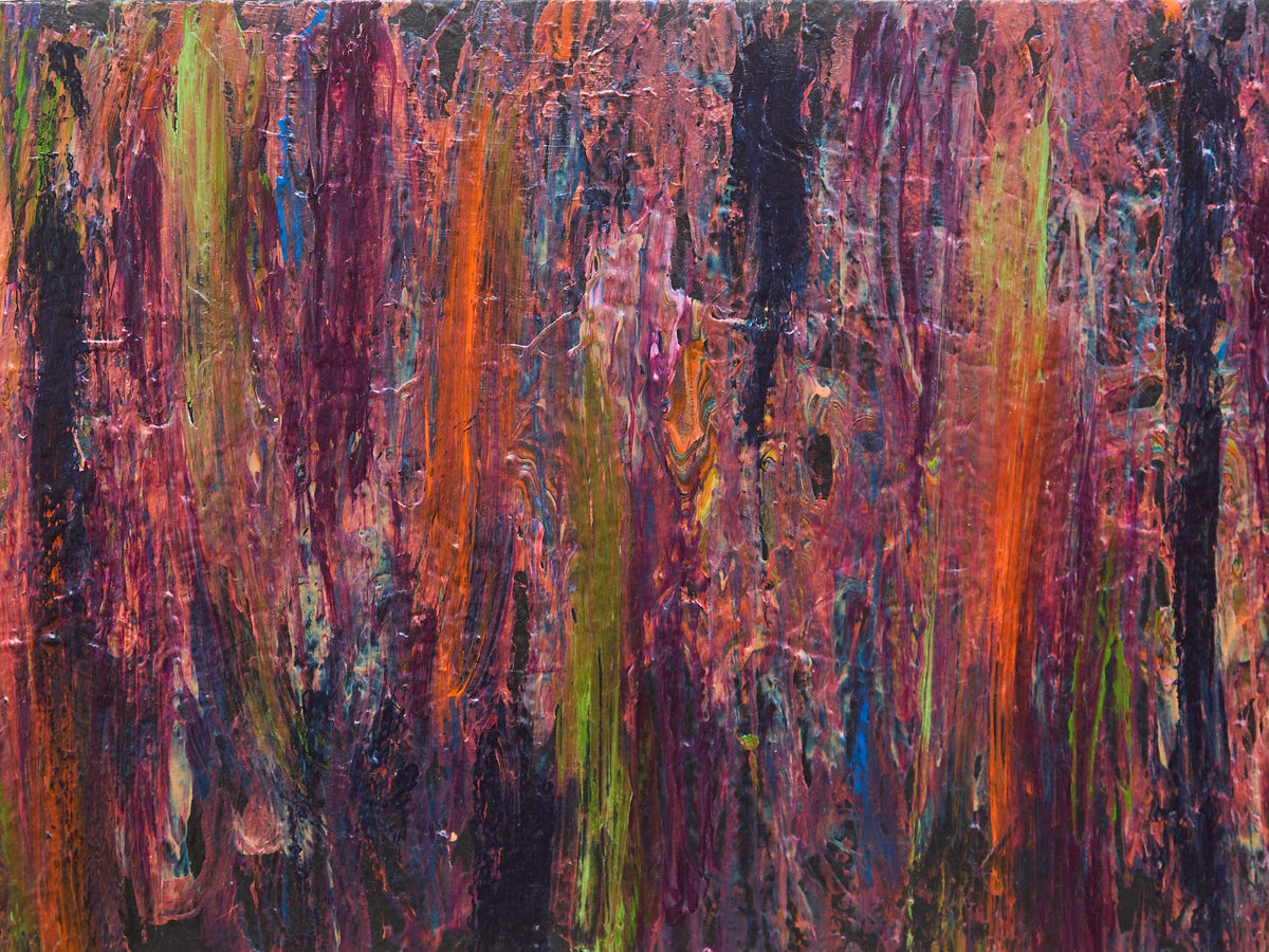 Nocturne in Ember and Plum Painting