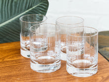 Vintage Mid Century Thick Bottom Rock Glasses