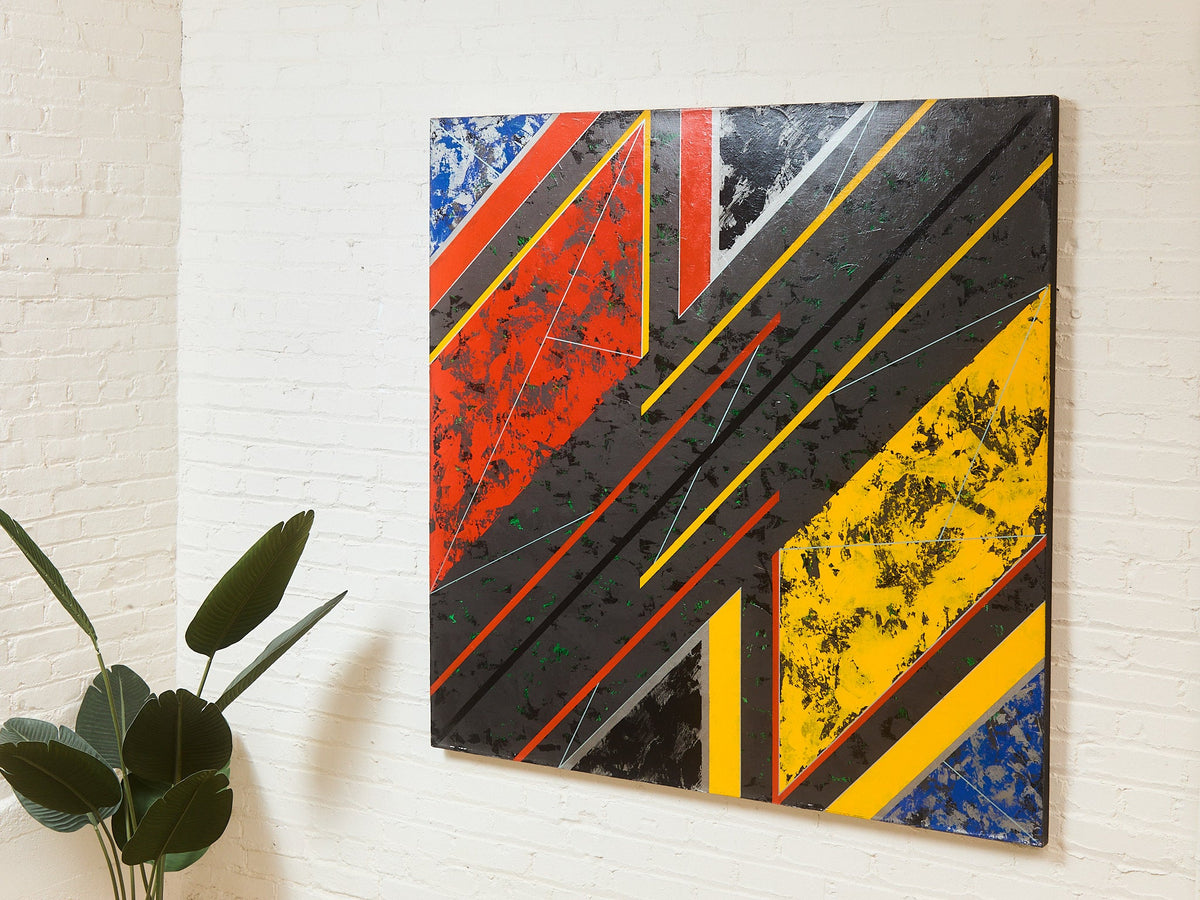 Red and Yellow museum Painting by Gerald Campbell