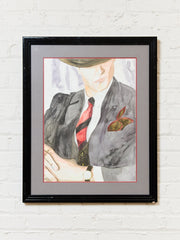 Vintage Painting of a Demure Gentleman