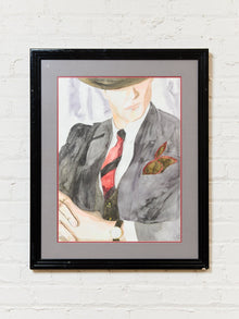 Vintage Painting of a Demure Gentleman