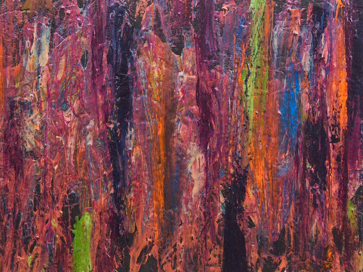 Nocturne in Ember and Plum Painting