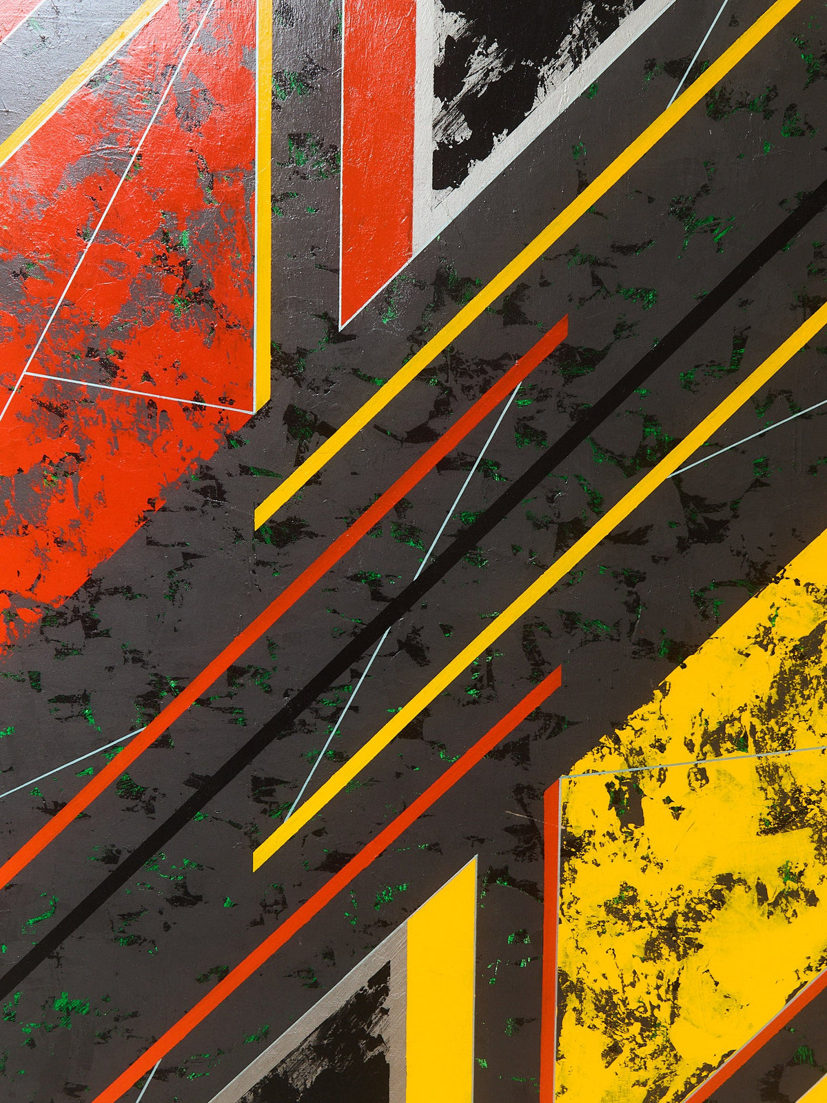 Red and Yellow museum Painting by Gerald Campbell
