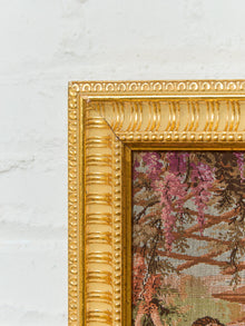 Antique Japanese Geisha Tapestry Framed