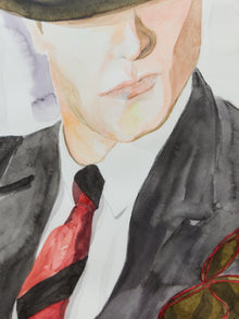 Vintage Painting of a Demure Gentleman