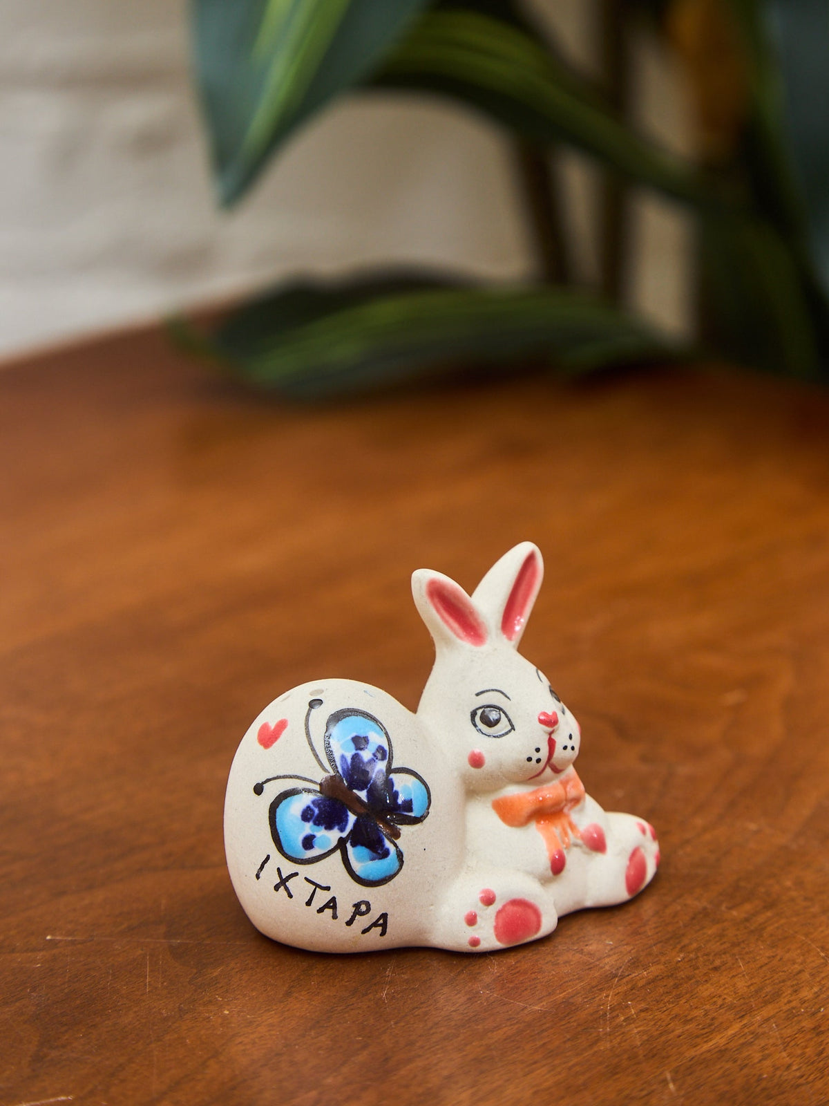 Vintage Ceramic Bunny Salt Shaker, Hand-Painted, Made in Japan