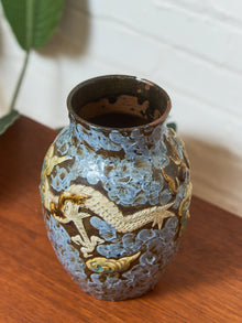 Qing Qianlong Style Dragon Vase with Turquoise Glaze