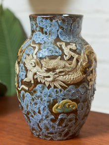 Qing Qianlong Style Dragon Vase with Turquoise Glaze