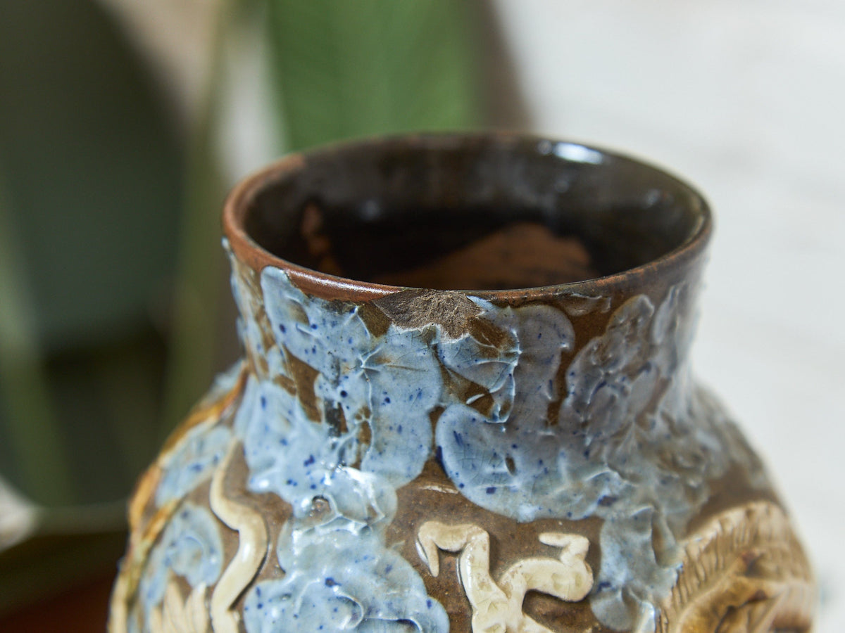 Qing Qianlong Style Dragon Vase with Turquoise Glaze