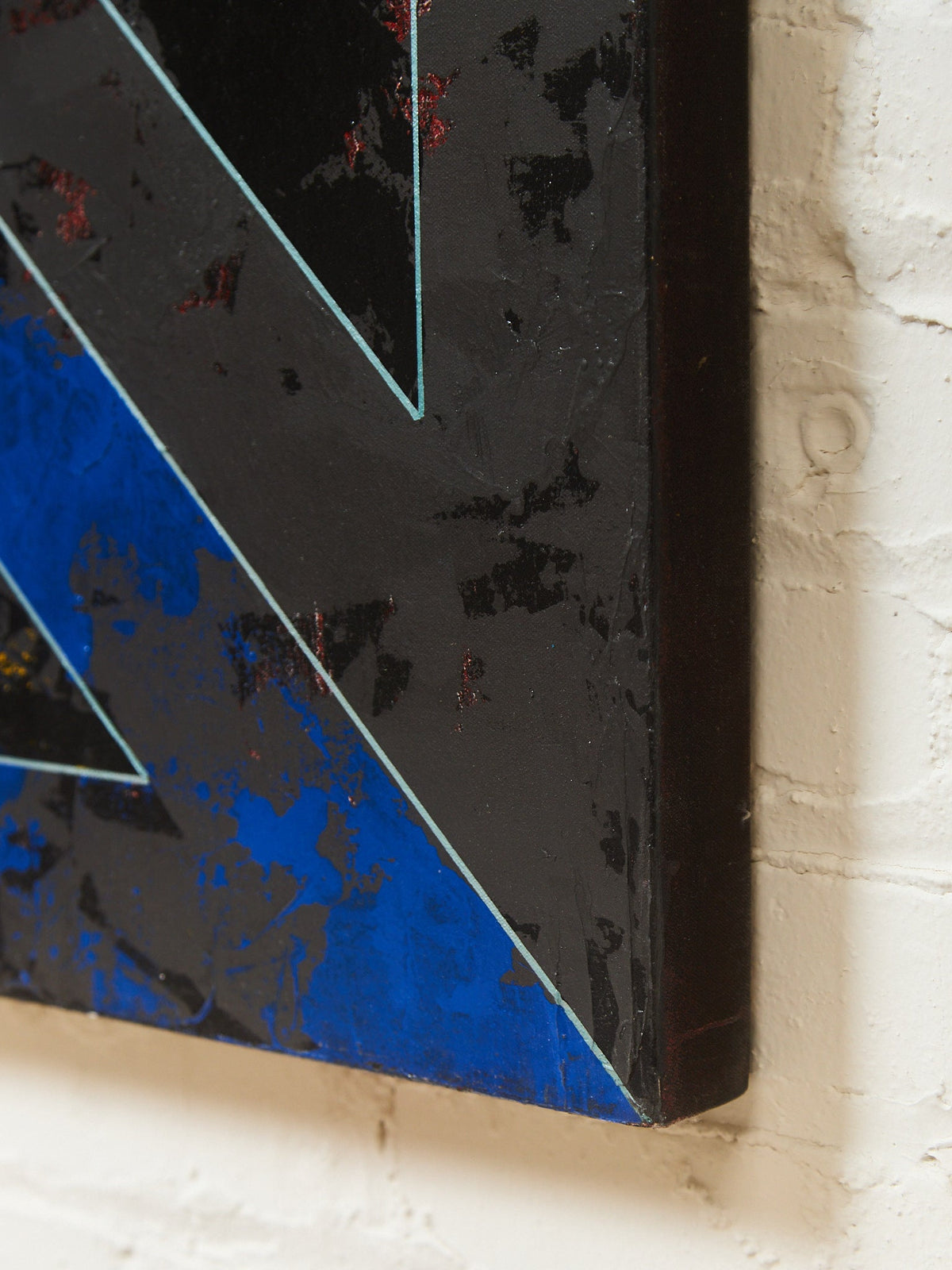 Blue and Red museum Painting by Gerald Campbell