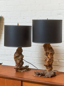 1960's Burl Vintage Lamp
