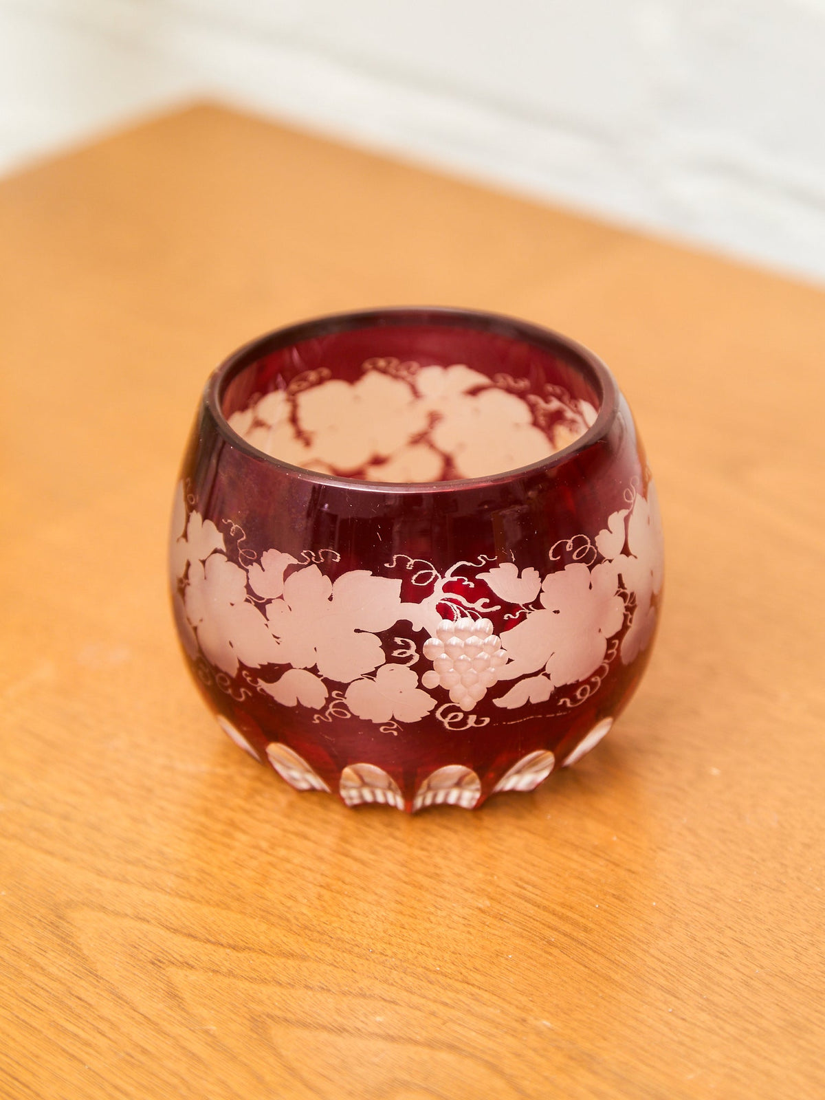 Ruby Red Bohemian Glass